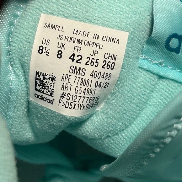 Adidas Jeremy Scott Forum High Dipped Sample "Acid Mint" - Picture 5 of 7